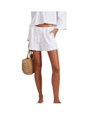 Bobi Linen Boxer Short - White