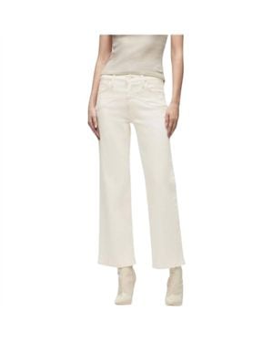 Hudson Jeans Rosie High Rise Wide Leg Ankle Jeans - Natural