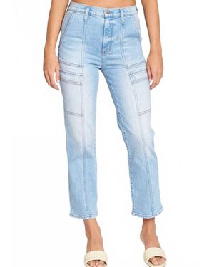 DAZE Straight Up Cargo Jean - Blue