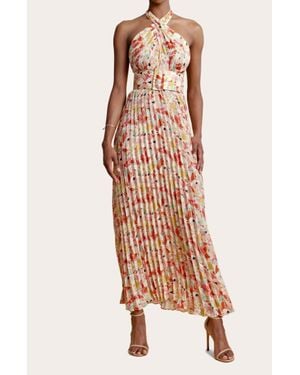 byTiMo Plissè Halterneck Dress - Blue