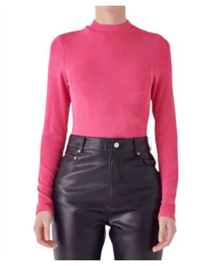 Endless Rose Sheen Top - Pink