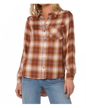Velvet Heart Bennett Plaid Shirt - Blue