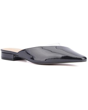 TORGEIS Jaina Block Heel Manmade Mules - Gray