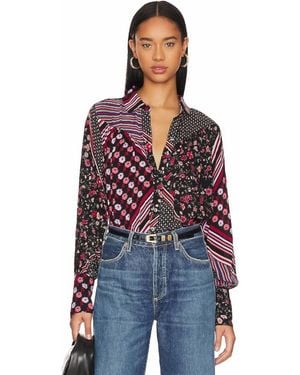 Free People Hazel Buttondown Shirt - Black