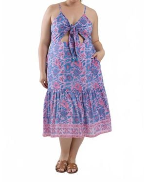 Sal Rosa Reese Midi Dress - Purple