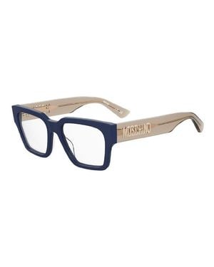Moschino Eyeglasses Square Full Rim, Frame And Clear Demo Lenses Lens Mos6450Pjp00 - Blue