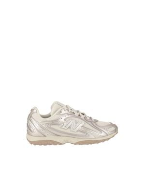 New Balance Timberwolf Metallic Synthetic Mesh Sneakers - White