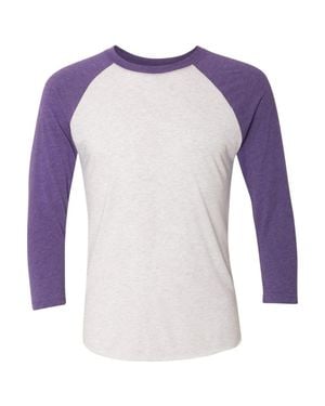Next Level Triblend Three-Quarter Raglan T-Shirt - Blue