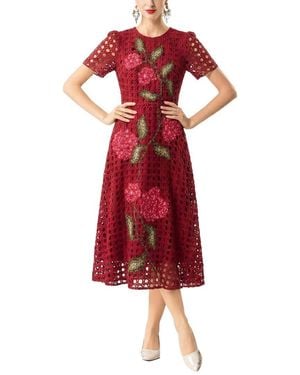 Olivia Taylor Midi Dress - Red