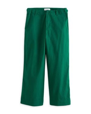 Michael Stars Geraldine Linen Blend Straight Leg Pant - Green