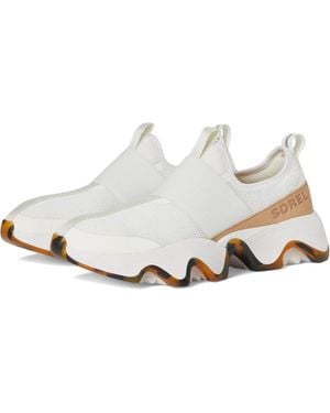 Sorel Kinetic Impact Ii Strap Sneakers Sea Salt Comfort Shoes Rhs7290 - White