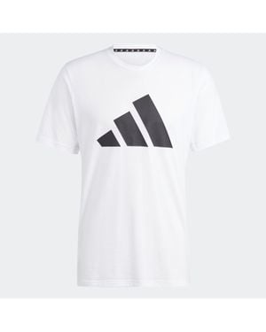 adidas Train Essentials Feelready Logo Training Tee - White