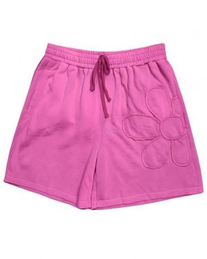 Easel Girl's Hadley Hawthorn Flower Patch Detail Shorts - Pink