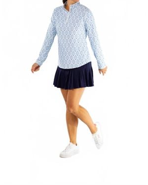 Smith & Quinn Ava Quarter Zip Pullover Sweatshirt - Blue