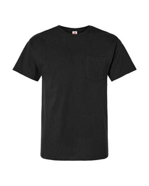 Hanes Essential-T Pocket T-Shirt - Black