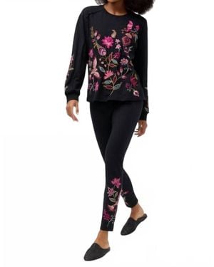 Johnny Was Penellope Tapered Leg Legging - Black