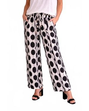 Thml Oval Dotted Print Pants - White