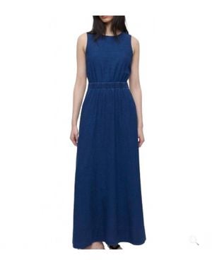 Closed Linen-Mix Maxi Dress - Blue