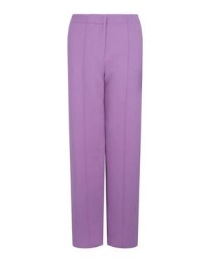 Ferragamo Straight-Leg Pants - Purple