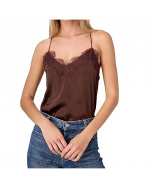 Cami NYC Racer Charmeuse Camisole - Purple
