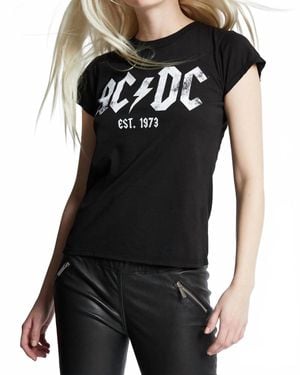 Recycled Karma Ac/Dc 1973 Baby Top - Black