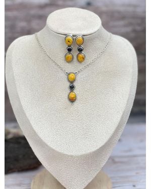 Nizhoni Traders Halloween Collection Handmade Sterling Onyx, Bumblebee Necklace With Signed Nizhoni - Multicolor