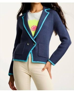 Lisa Todd Stitchy Mix Blazer - Blue
