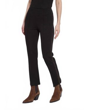 Lyssé E Crystal Embellished Ankle Jeans - Black