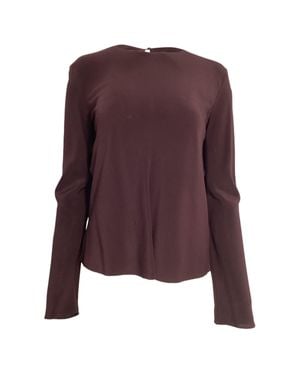 The Row Long Sleeve Blouse - Purple