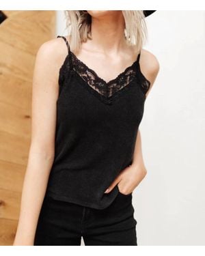 Pol Sweet Fling Lace Top - Black