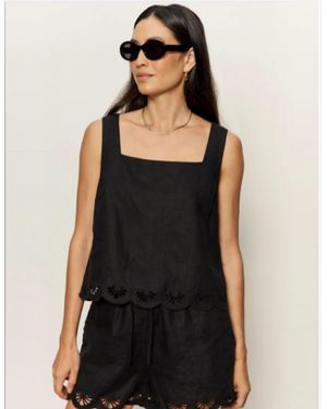 Sanctuary Almost There Linen Tank - Black