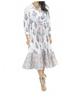 Victoria Dunn Vienna Midi Dress - White