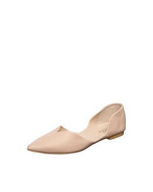 Antelope Thea Leather Pointed Toe Flat - Natural