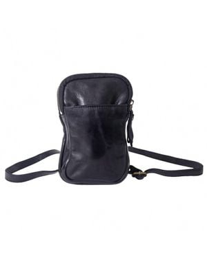 Spaghetti Western Leather Sling Fanny Bag - Blue
