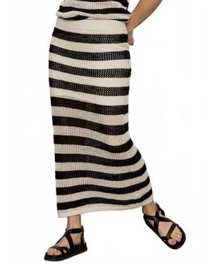 Sanctuary Crochet Sweater Skirt - Black