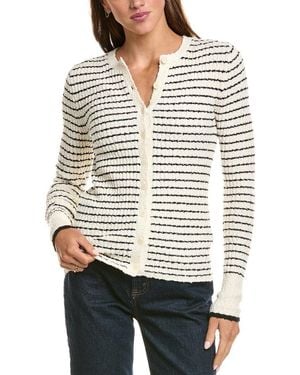 Madewell Ronni Bouce Crew Cardigan - White