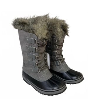 Sorel Arctic Mid Calf Lace Up Warm Snow Boots - Gray