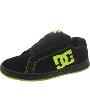 Dc Gaveler Suede Low Top Skate Shoes - Black