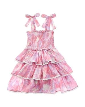 Bardot Lexie Tiered Dress - Pink