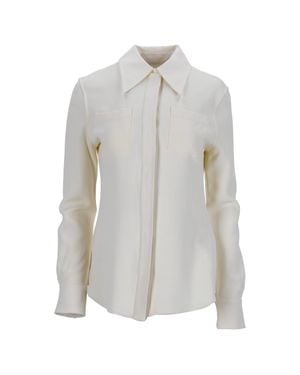 Victoria Beckham Crepe Shirt - Gray
