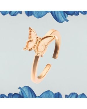 Fashnzfab Butterfly Fidget Rings (Adjustable) - Blue