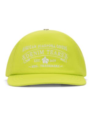 DENIM TEARS Lime Adg Stamp Cap - Yellow