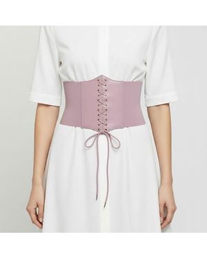 Fashnzfab Corset Stretch Elastic Belt - Pink