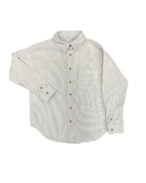 Blu Pepper Perch By The River Corduroy Button Up Jacket - Gray