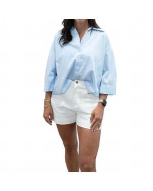 Ichi Luanne Floaty Top - Blue