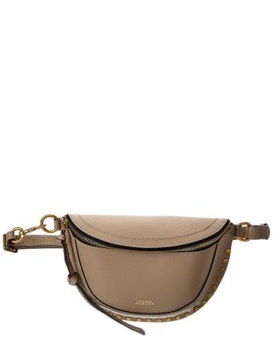 Isabel Marant Skano Leather Belt Bag - Natural