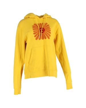 Sandro Embroidered Hoodie - Yellow