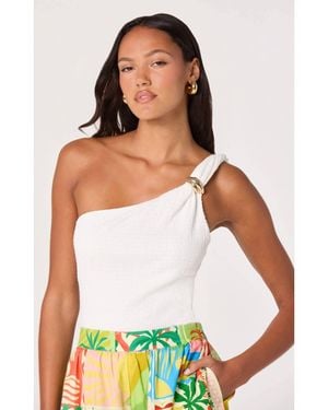 Astr Maleah One-Shoulder Top - White