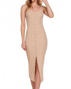 Active Basic Cami Midi Dress - White