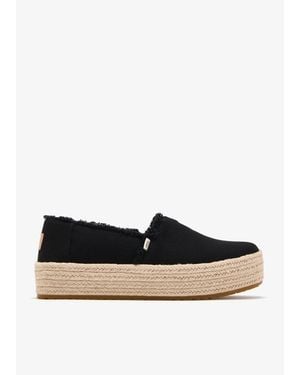 TOMS Valencia 10021914 Espadrilles Slip On Shoes Gal1959 - Black